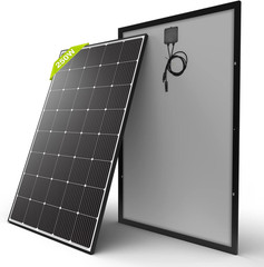 Newpowa 250W Solar Panel Monocrystalline for 12V 24V Norminal System with High-E