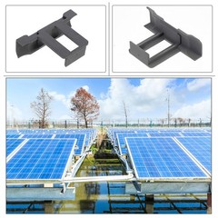 10Pcs Reusable Solar Panel Water Drainage Clips Black ABS Clamp for Clean Panels