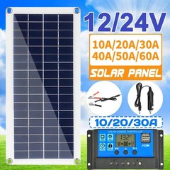 Solar Panel 12V Solar Cell Controller for Phone RV Car Outdoor Battery Supply