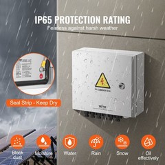 6 String 10A Solar Combiner Box IP65 Rated Steel Enclosure for Panel Systems