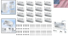 Solar Panel Mounting Brackets Z Brackets Aluminum Alloy for RVs Boats 16PCS
