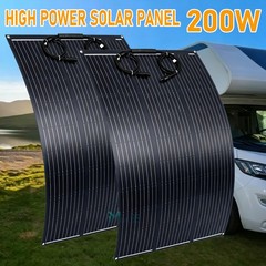 200W Professional Flexible Solar Panel Heavy Duty Bendable Design for RV Camping
