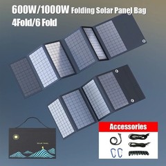 Portable Solar Charger Featuring Dual USB & 18V DC Outputs – 600W or 1000W
