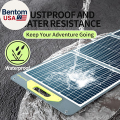 120W Portable Solar Panel 19V, 120W Foldable Solar Panels Kit with Adjustable Ki
