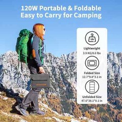 MHPOWOS 40W 80W 120W Portable Solar Panel Chargers IP65 Power Emergency Camping