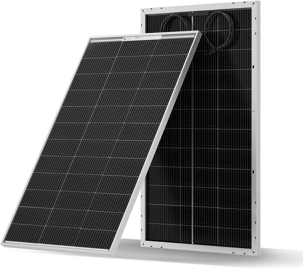 ECOWORTHY 100 Watt Solar Panel 18 Volt Monocrystalline Solar Panel High Effic…