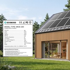 200W N-Type Solar Panel 16BB 25.6% High Efficiency Marine Off-Grid Power Systems