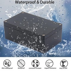 Project Box ABS Plastic Black Electrical Boxes IP65 Waterproof DIY Electronic Ju