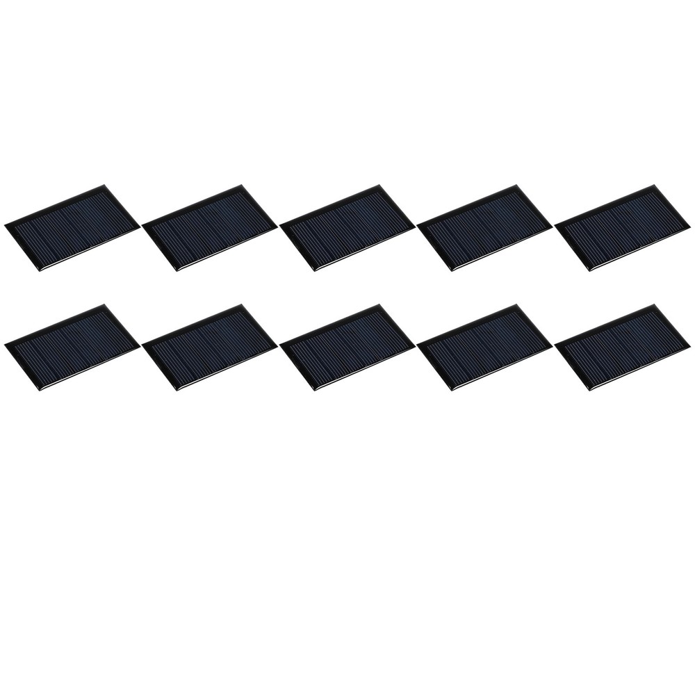 Mini Solar Panel Cell 3V 90mA 0.27W 62mm x 36mm for DIY Project Pack of 10