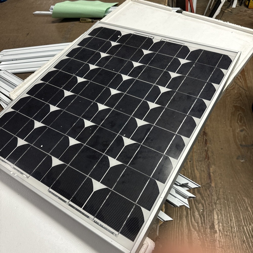 3 Lot – RAMSOND Solar Module 21” X 24.5” Pmax:50Wp Vmp: 16.8V Imp: 2.98A New!!