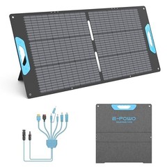 Portable Solar Panel 110W Foldable USB-C QC3.0 7-in-1 Adapter for Camping RV
