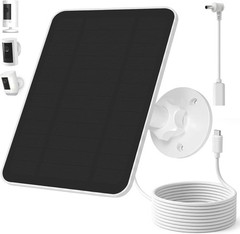 Solar Panel for Ring Camera, Compatible with Spotlight Cam/Pro/Plus Battery, 5W