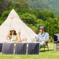 900W Solar Charging Kit with Y-Cable + 2 x 300W Panels + 2M Emergency PowerlM