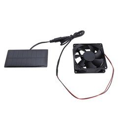 Professional 0.8W Solar Panel Fan Kit For Pet House Cooling