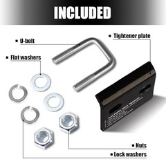 Hitch Tightener Stabilizer for 1.25″ & 2″ Hitches – Carbon Steel Anti-Rattle