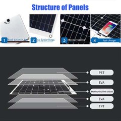 400 Watts Solar Panel Kit 100A 12V Battery Charger with Controller Caravan Boat