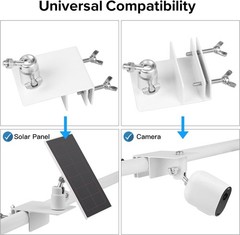 2Pack Gutter Mount Compatible with Arlo Essential Solar Panel, Arlo Pro 5S/Pr…
