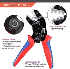 HKS Solar PV Cable Crimping Tool for Solar Connectors, AWG14-10 (2.5/4/6mm²) – 7
