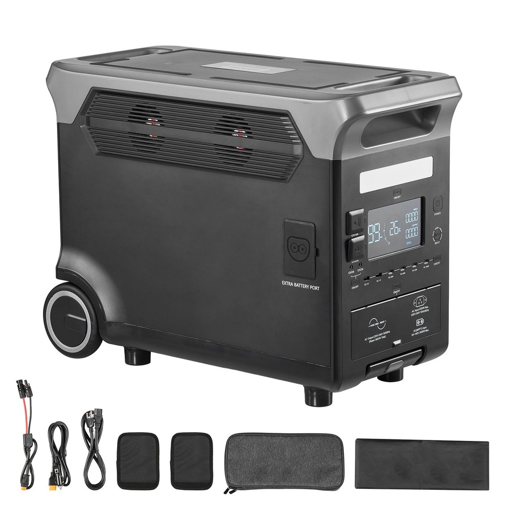 3600W 3840Wh LiFePO4 Power Station Expandable Camping