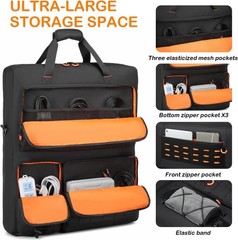 Double Compartment Solar Panel Storage Bag for Jackery with Protective Liner