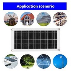 20 Watt Waterproof Solar Panel Kit High Efficiency Polycrystalline RV XHQD