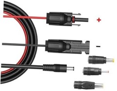 Solar Panel Connectors Compatible with M-C to DC 5.5MMx2.1MM (Main Cable)