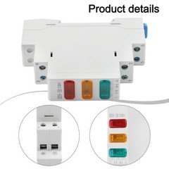230V LED Signal Light DIN Rail Mount for Efficient Panel Indicator Setup