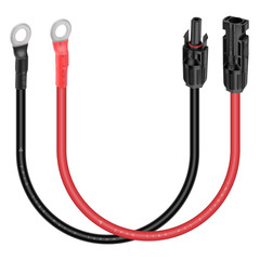 Igreely 10 Gauge Wire Solar to O Ring Cable Solar Panel Adapter Kit Cable Connet