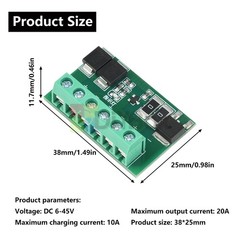 DC 6-45V Solar Street Light Control Circuit Board LED Auto Solar Light Drive 10A