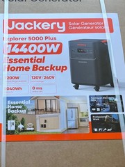 Jackery Explorer 5000 Plus Whole-Home Backup 5040Wh Solar Input