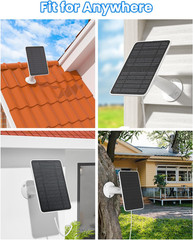 Solar Panel Charger Compatible with Arlo Essential 2K Outdoor(2Nd Gen)/Essential