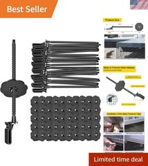 Robust Critter Guard Fasteners for Solar Panels—50 Pack—Weather Resistant Clips