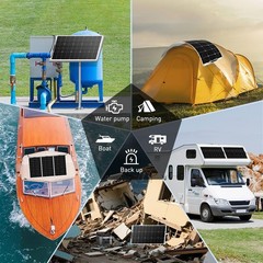 DOKIO 400W Flexible Solar Panels OFF-Grid RV Waterproof Monocrystalline Solars