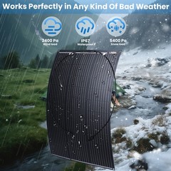 100W 18V Mono Solar Panel Kit for RV Home Caravan PV Boat Off-Grid Solar Power