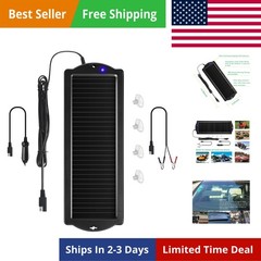 Car Battery Trickle Charger & Maintainer 12V Solar Panel Power Battery Charge…