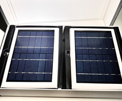 Wasserstein Solar Panel 2-Pack for WYZE Cam Outdoor V2/Pro White Weatherproof
