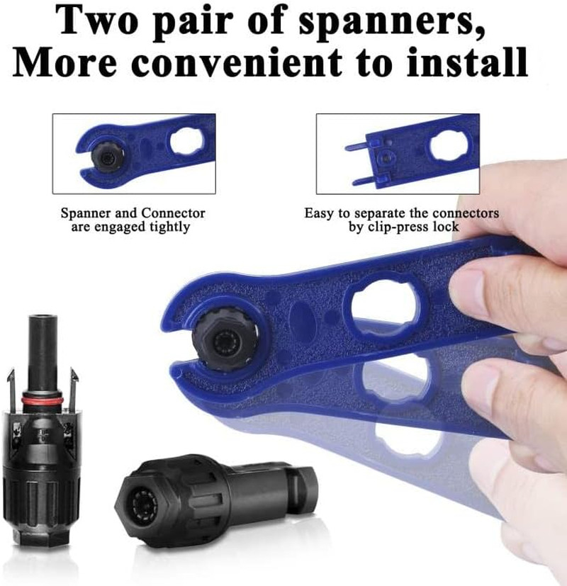 100PCS Solar Panel Connector IP67 Waterproof Connector Male/Female 50Pairs wi…
