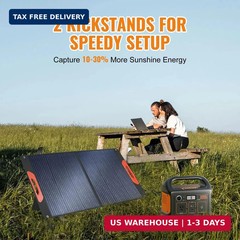 100W Foldable Solar Panel – Charger for Power Stations | Monocrystalline 23.5% H