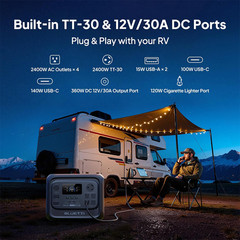BLUETTI Elite 300 3014Wh Portable Power Station Generator+2*200W Solar Panel
