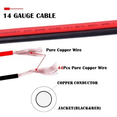 14AWG 6FT DC 8mm Male to SAE Connector Adapter for Efficient Solar Charging