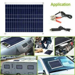 Waterproof Outdoor 12V 25W Solar Panel Kit For RV Car Boat Car Battery Charger