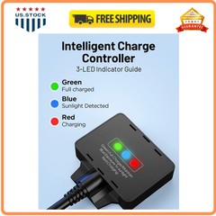 7.5W 12V Solar Battery Maintainer Trickle Charger for Car Boat RV Motorcycle