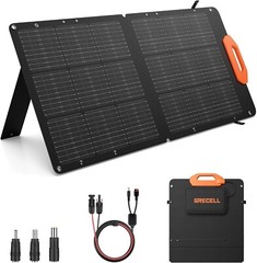 GRECELL 100W Solar Panel Power Stations, Foldable & Portable 21.5V Solar Charger