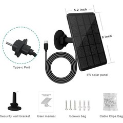 High Efficiency Solar Panel Kit 360° Adjustable Mount Waterproof Charger New