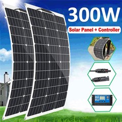 150W Flexible Solar Panel 12V Monocrystalline High Efficiency RV Marine Boat
