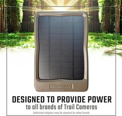 Rechargeable Solar Power Panel for Trail Cameras – Compatible with Reveal Models