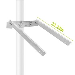 Universal Solar Panel Heavy Duty Double Arm Pole Wall Mount for 50W-60W Slim …