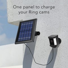 Solar Panel Compatible with Ring Spotlight Cam Plus/Pro/Battery, and Ring Stick