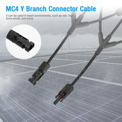 Solar Panel Connectors Y Branch Parallel Adapter Cable Wire Plug Tool Kit B6