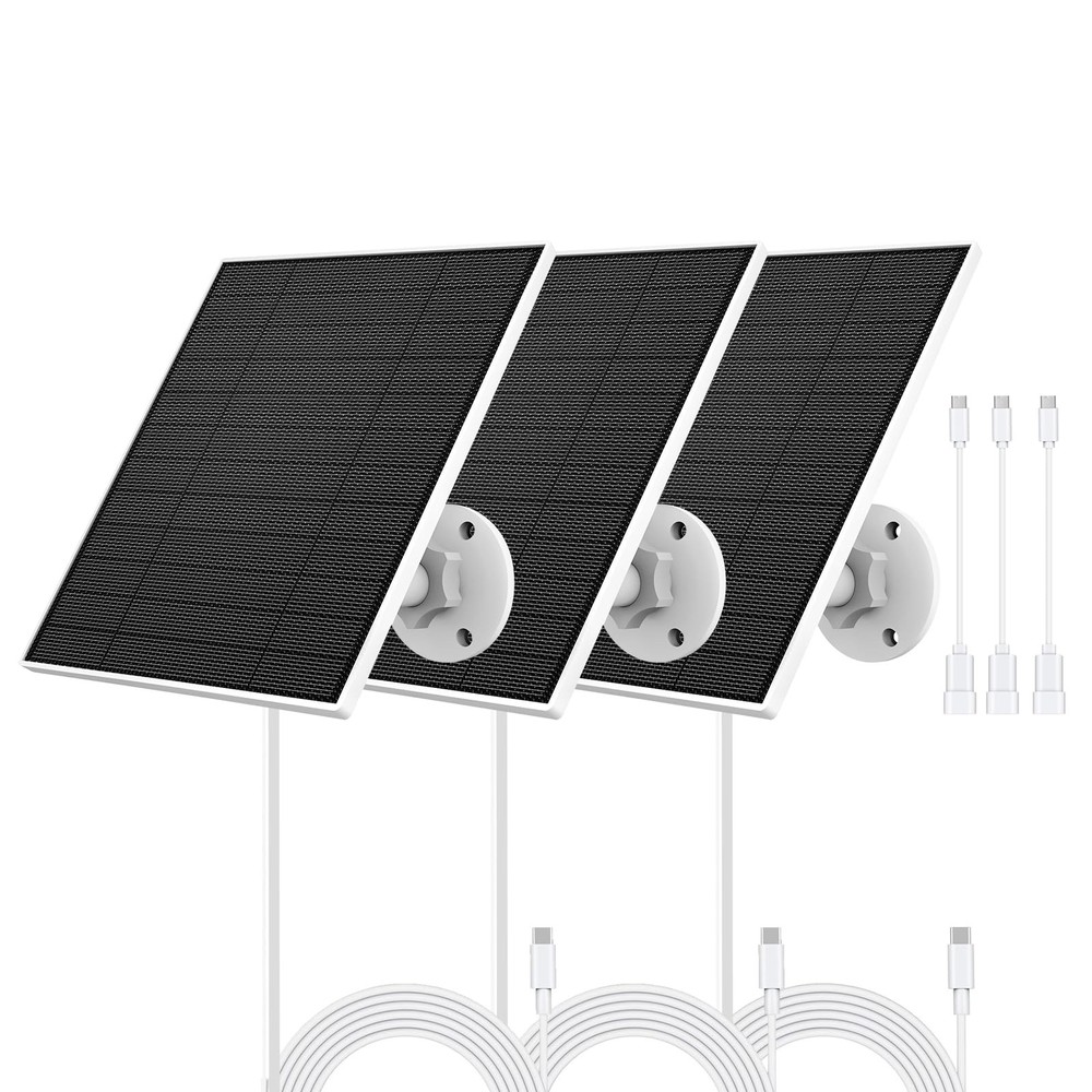 Solar Panel for Eufy Camera, 5W Solar Panel Compatible with Eufycam 3/3C/2/2 …
